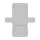 Matte Grey Necklace Card with Necklace Holder 2" x 3" Rounded Corner