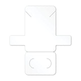 Gloss White Necklace Card with Necklace Holder 2" x 3" Rounded Corner