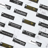Matte Black Custom Hang Tag-Rectangle - 1-3/4" x 1/2"(200 pcs)