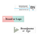 Matte White Custom Hang Tag-Rectangle - 1-3/4" x 1/2"(200 pcs)