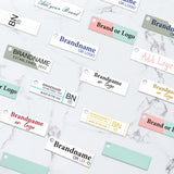 Matte White Custom Hang Tag-Rectangle - 1-3/4" x 1/2"(200 pcs)