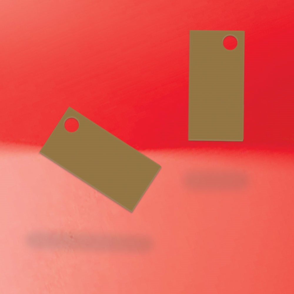 Kraft Custom Hang Tag Rectangle - 1" x 1/2" (300 pcs)