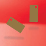 Kraft Custom Hang Tag Rectangle - 1" x 1/2" (300 pcs)
