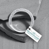 Matte White Custom Hang Tag Rectangle - 1" x 1/2" (300 pcs)