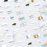 Matte White Custom Hang Tag Rectangle - 1" x 1/2" (300 pcs)