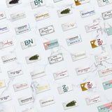 Shimmer Silver Custom Hang Tag Rectangle - 1" x 1/2" (300 pcs)