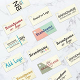 Ivory Custom Hang Tag Rectangle - 1" x 2" (100 pcs)