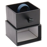 Matte Black Paper Slider Ring Box 
