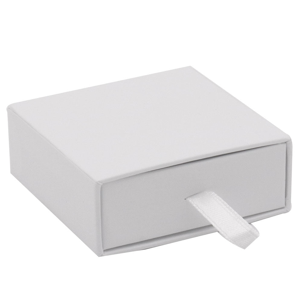Matte White Paper Slider Earring Box 