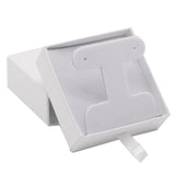 Matte White Paper Slider Earring Box 