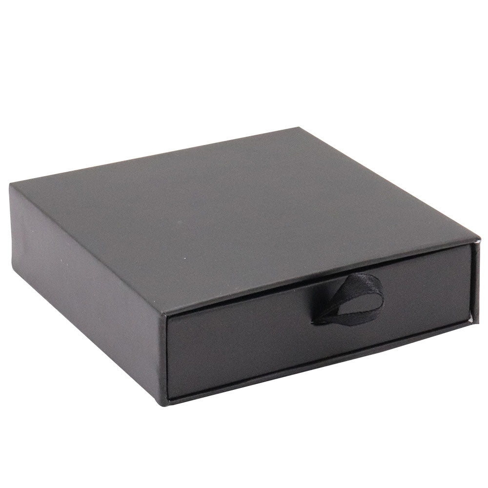 Matte Black Paper Slider Pendant Box 