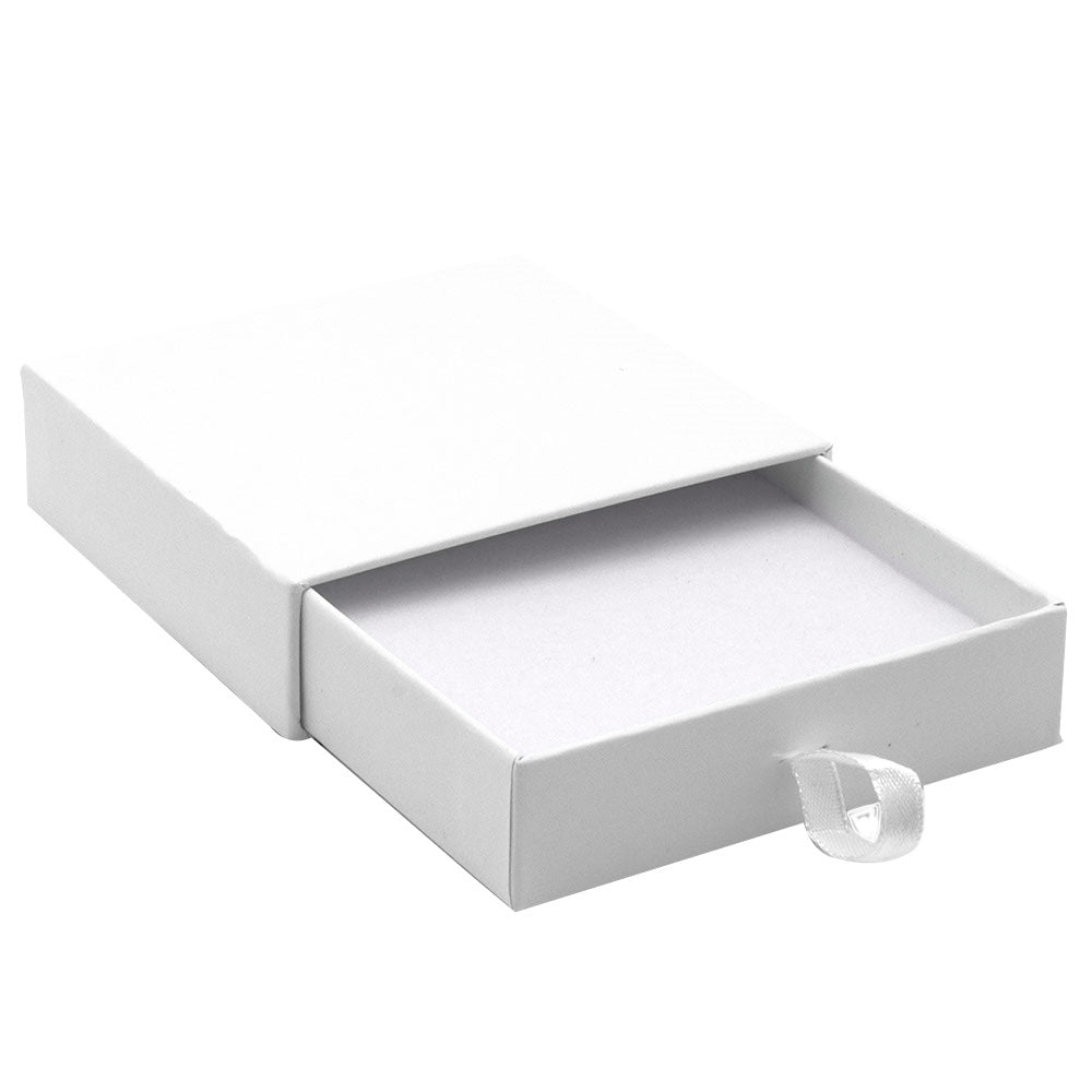 Matte White Paper Slider Pendant Box 
