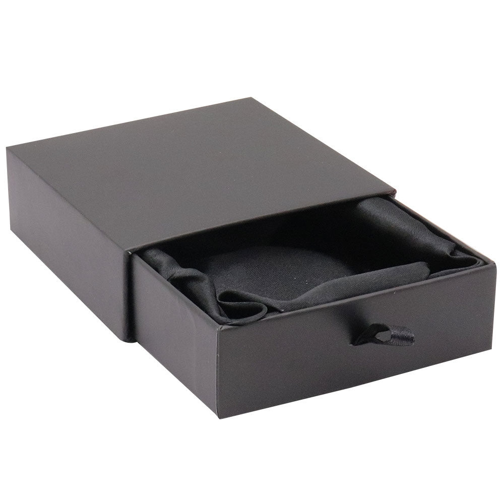 Matte Black Paper Slider Bangle Box 