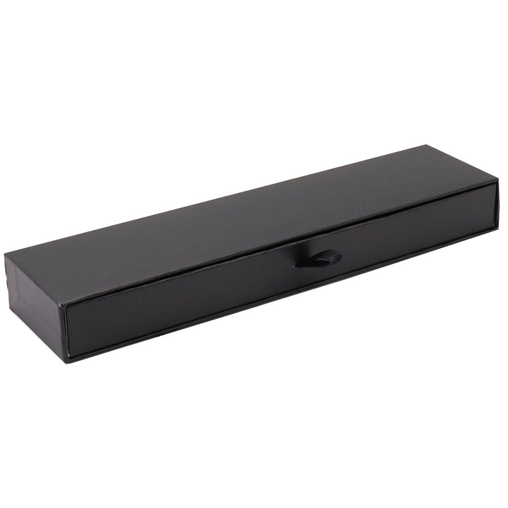 Matte Black Paper Slider Bracelet Box 