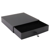 Matte Black Paper Slider Necklace Box 