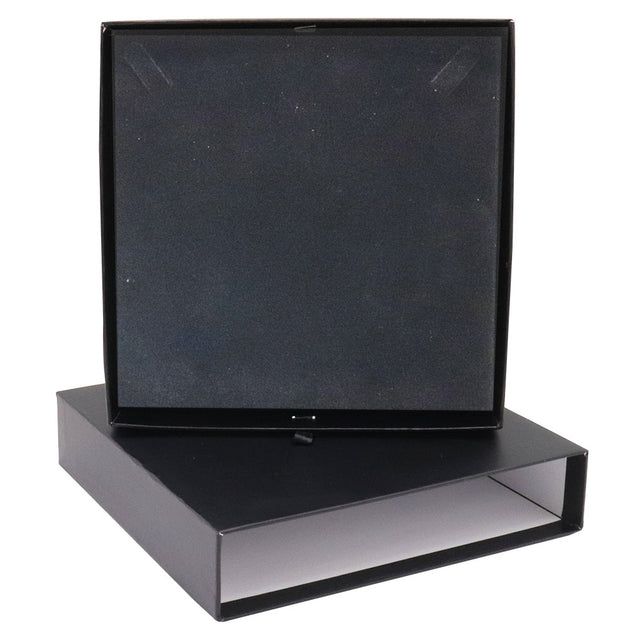 Matte Black Paper Slider Necklace Box 