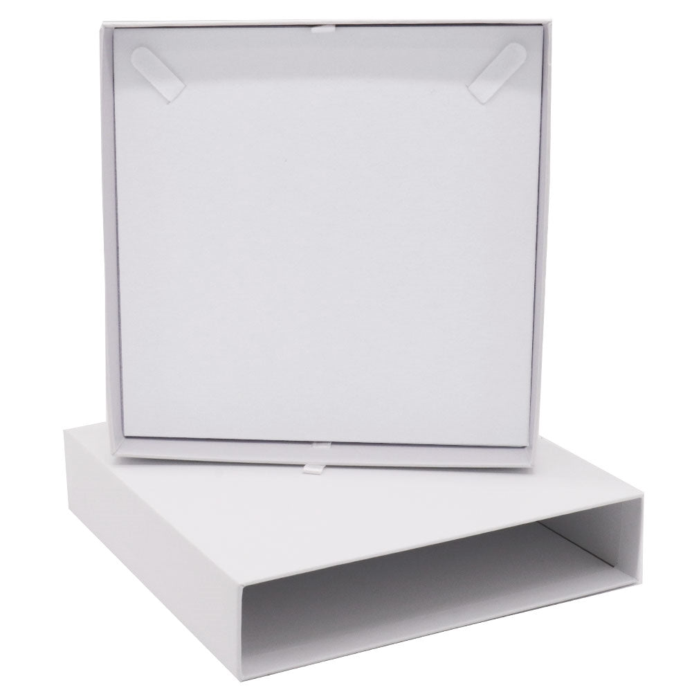 Matte White Paper Slider Necklace Box 