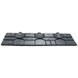 Steel Grey Leatherette 18 Piece Jewelry Display Set