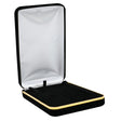 Black Velvet Jewelry Necklace or Chain Gift Packaging Boxes with Gold Trim