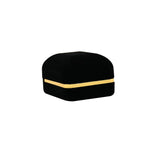 Black Velvet Jewelry Ring Gift Packaging Boxes with Gold Trim