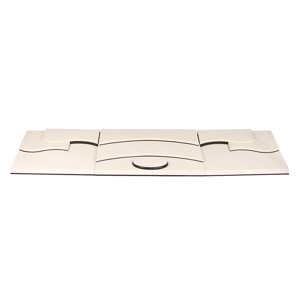 10-Piece Beige & Brown Jewelry Riser Set Display Pads