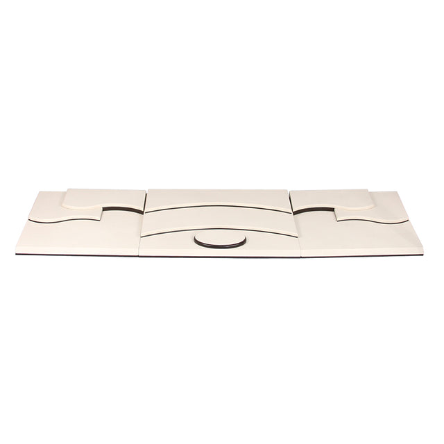 10-Piece Beige & Brown Jewelry Riser Set Display Pads