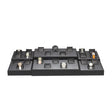 Steel Grey Leatherette Watch Display Set Holds 30 Watches