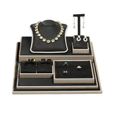 28-Piece Black Luna Leatherette Jewelry Display Set 