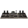 28-Piece Black Luna Leatherette Jewelry Display Set 