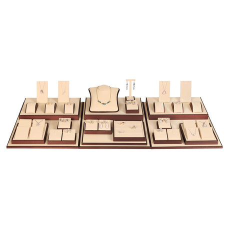 Beige & Brown Jewelry Display Set