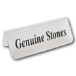 Acrylic "Genuine Stones" Sign