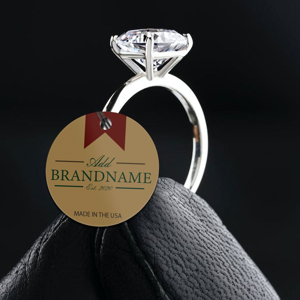 Kraft Custom Hang Tag - Circle - 1-1/2" dia. (100 per pack)