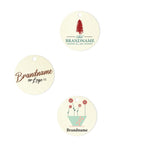 Ivory Custom Hang Tag - Circle - 1" dia.