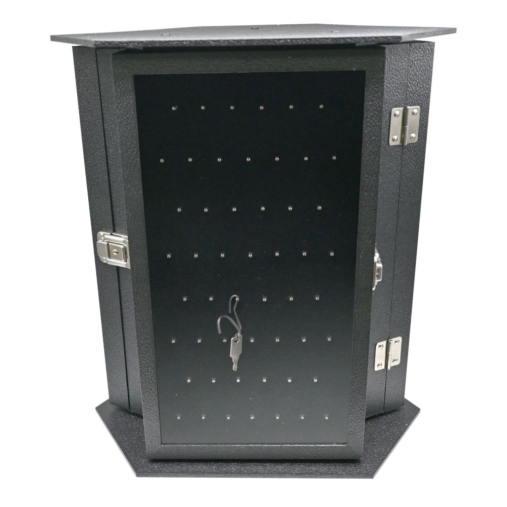 Rotating Body Jewelry Display Case with Locks, Holds 156 Pieces