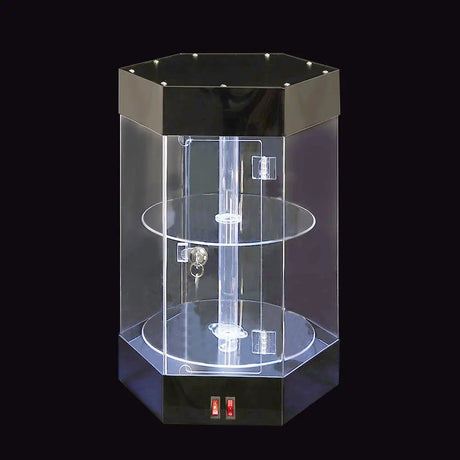 Rotating Display Case with LED Lights