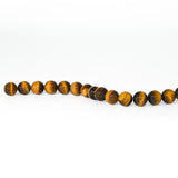 Tiger's Eye Round Beads – 10 mm Natural Gemstone Strand