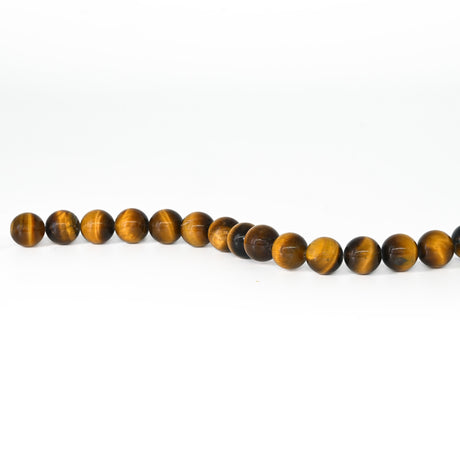 Tiger's Eye Round Beads – 10 mm Natural Gemstone Strand