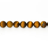 Tiger's Eye Round Beads – 10 mm Natural Gemstone Strand