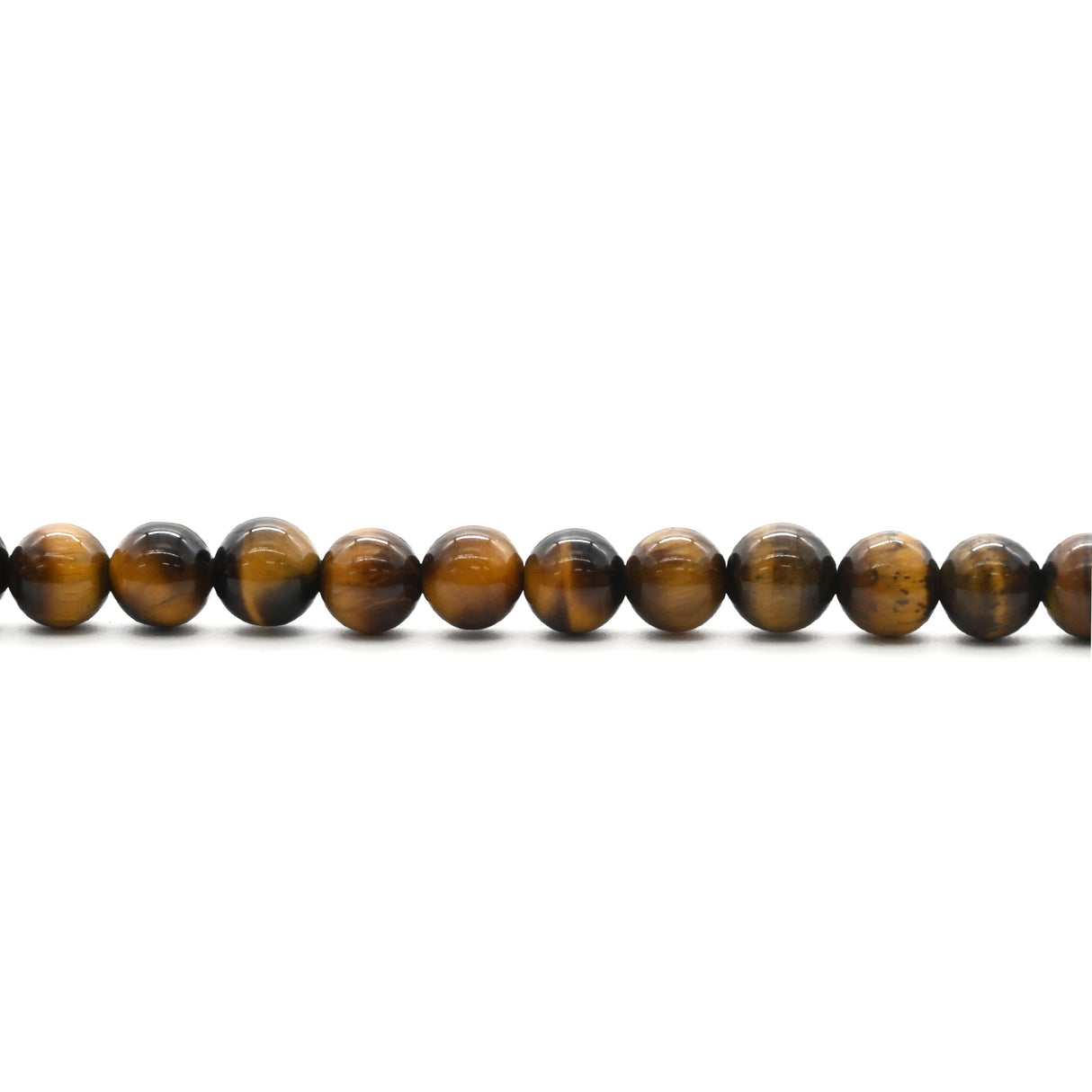 Tiger's Eye Round Beads – 8 mm Natural Gemstone Strand