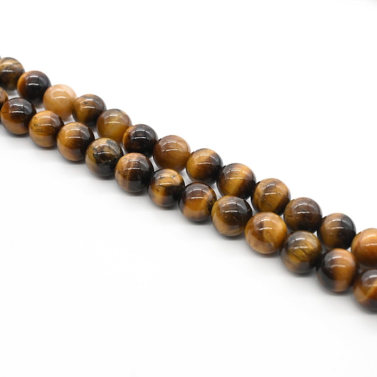 Tiger's Eye Round Beads – 8 mm Natural Gemstone Strand