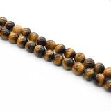 Tiger's Eye Round Beads – 8 mm Natural Gemstone Strand
