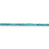 Natural Kingman Turquoise 4 mm Rondelle Beads| Arizona |