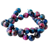 Rainbow Tiger Eye 10mm Round Beads – Dyed Multicolor Gemstone Strand