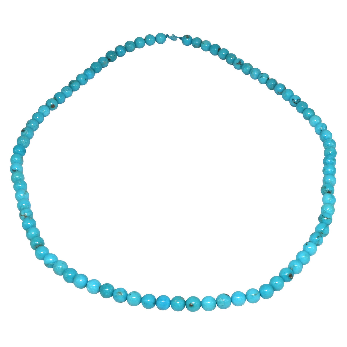 Sleeping Beauty Turquoise 6mm Round Beads – Zachery Treated | Arizona USA