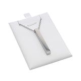 18 Compartment White Leatherette Jewelry Pendant Display Tray