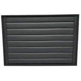 7 Row Black Leatherette Jewelry Ring Showcase Tray