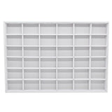 36 Compartment WhiteLeatherette Jewelry Showcase Display Tray