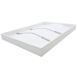 20 Clip White Leatherette Jewelry Bracelet or Necklace Showcase Display Tray