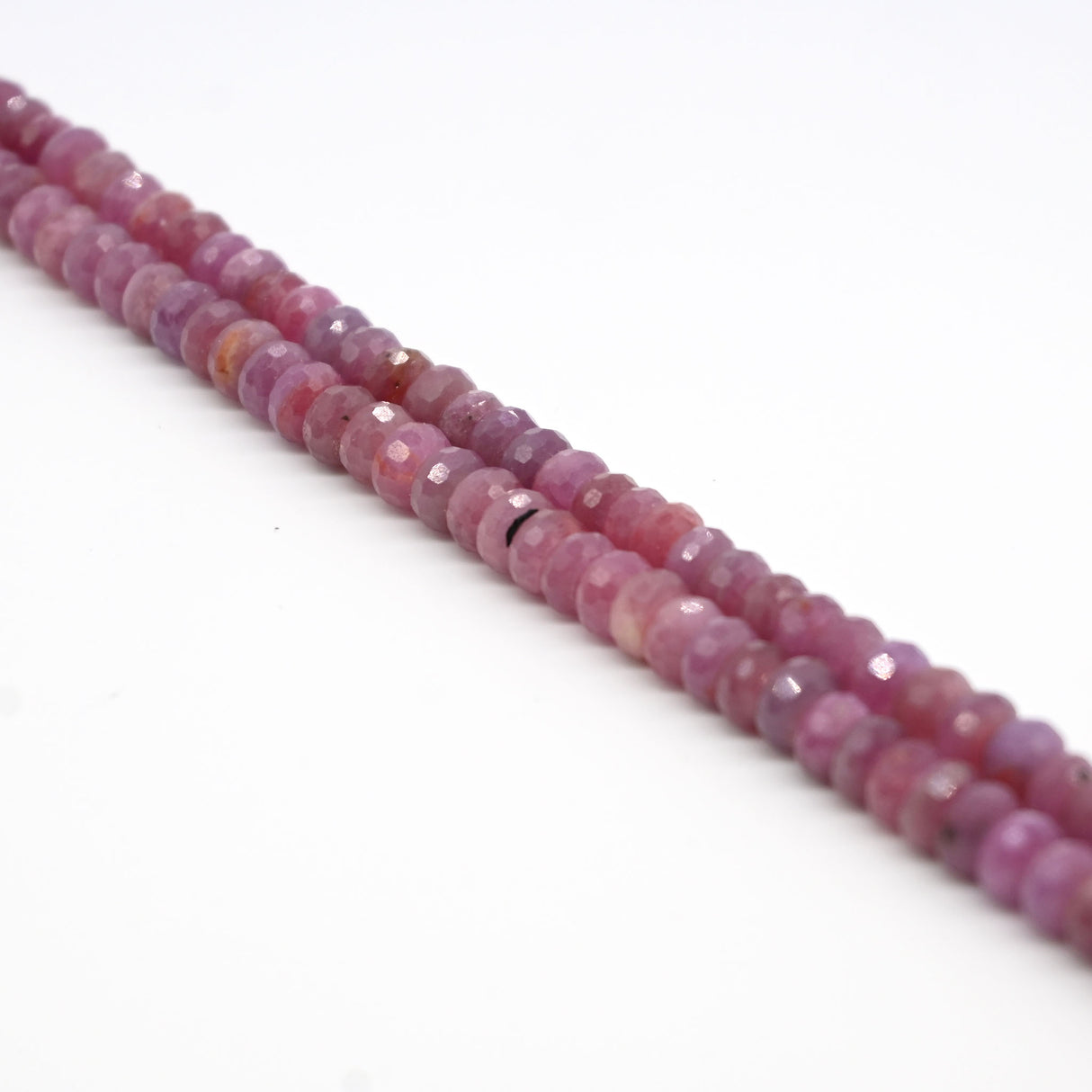 Ruby 3x6mm Faceted Beads Grade AA