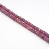 Ruby 3x6mm Faceted Beads Grade AA